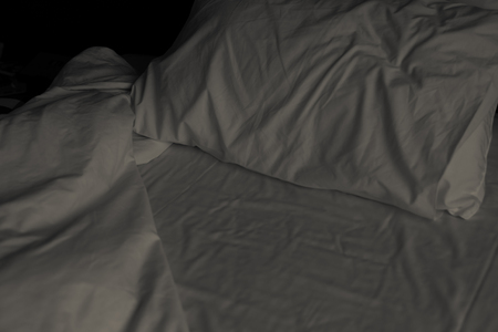 dark bedroomの写真素材