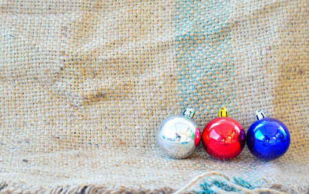 Christmas baublesの写真素材