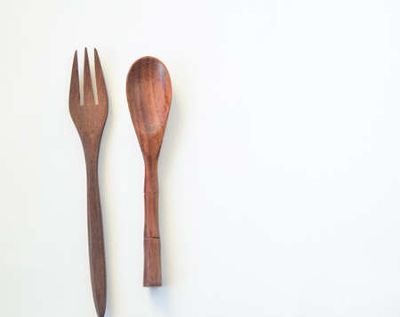 wooden spoonの写真素材