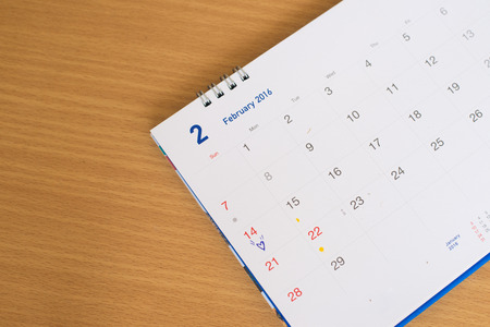 My Valentine day in calendar concept.の写真素材