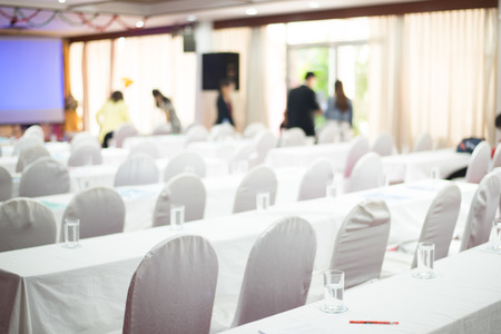 Blurred meeting roomの写真素材