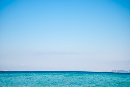Ocean view in sunny summer dayの写真素材