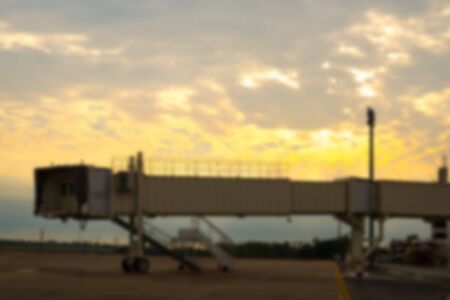 Blurred  International Airport