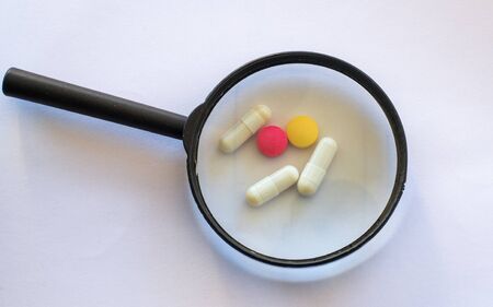diferent Tablets pills capsule heap mix therapy drugs doctor flu antibiotic pharmacy medicine...
