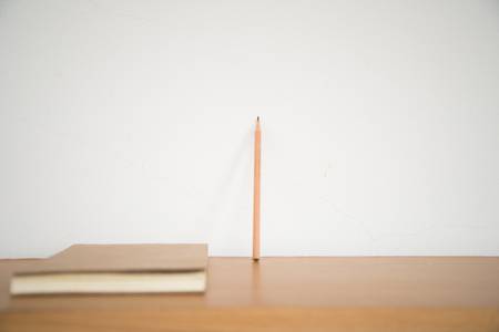 reading books on the tableの写真素材