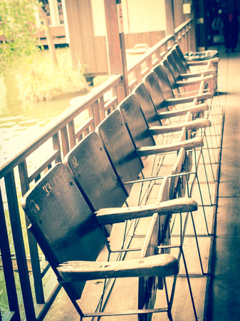 vintage chairsの写真素材