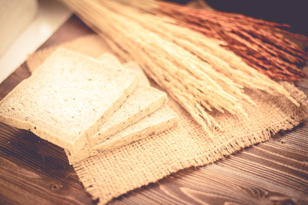 whole grains in red tone.