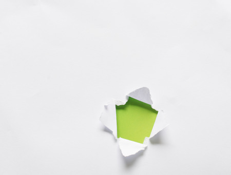 White ripped paperの写真素材