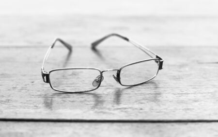 Eye Glasses in dark.の写真素材