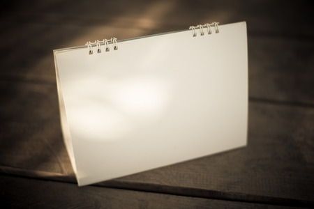 Blurred Blank calendar in smooth tone.の写真素材