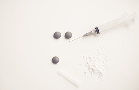 Drugs  addict concept.の写真素材