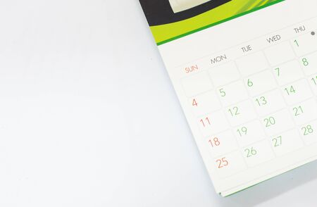 Blurred calendarの写真素材