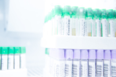 science laboratory test tubes , laboratory equipmentの写真素材