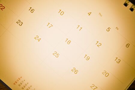 calendarの写真素材