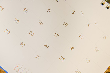 calendar calendar on wood textureの写真素材