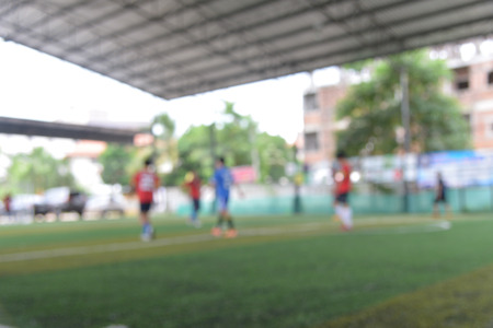 blurred soccer playerの写真素材