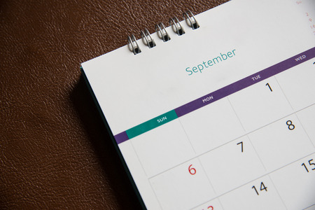 Blurred calendarの写真素材