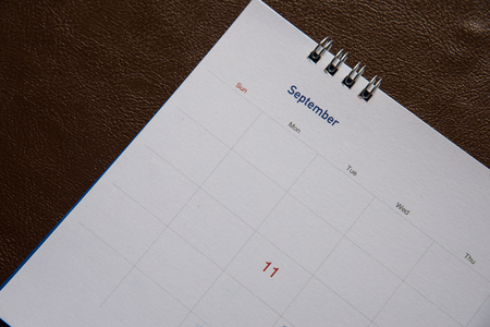 Blurred calendarの写真素材