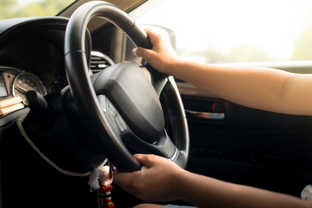 blurred interior carの写真素材