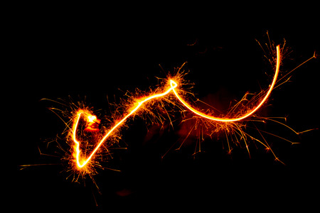 fireworks and celebrating abstract background.の写真素材