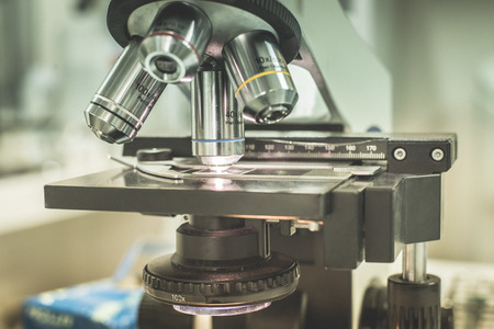 Medical equipment microscope.