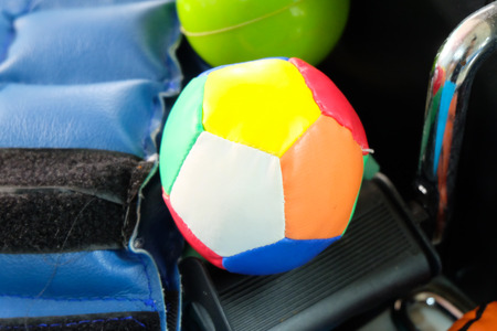 children educational toy in physical therapy concept.の写真素材