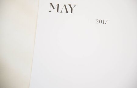 MAY 2017 CALENDARの写真素材