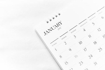 Blurred calendar pageの写真素材
