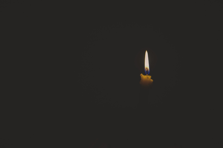 Candle light on cinematic tone.の写真素材