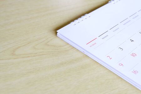 calendar pageの写真素材