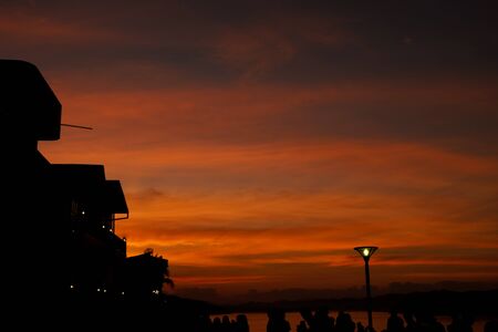 Sunset background.