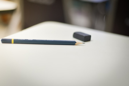 Blurred pencil in creative concept.