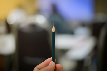 Blurred pencil in creative concept.の写真素材