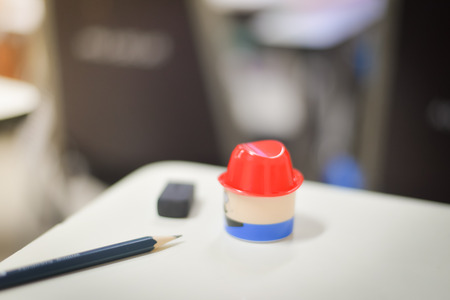 Blurred pencil in creative concept.の写真素材