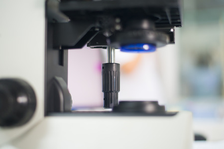 Laboratory Microscope. Scientific research background.の写真素材