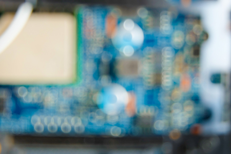 Blurred electronic board technology background.