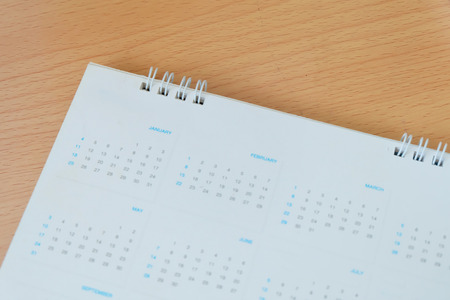 White calendar in planning concept.の写真素材