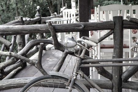 Old bicycleの写真素材