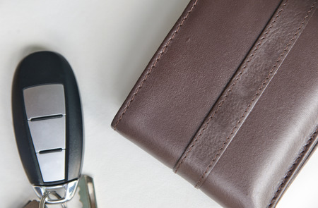 Key car on whiteの写真素材