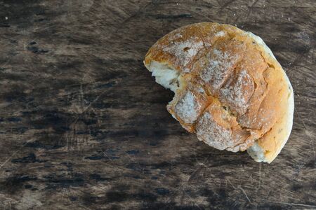 Bread on wood texture