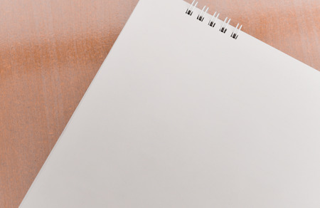 Blank calendar on wood texture.の写真素材