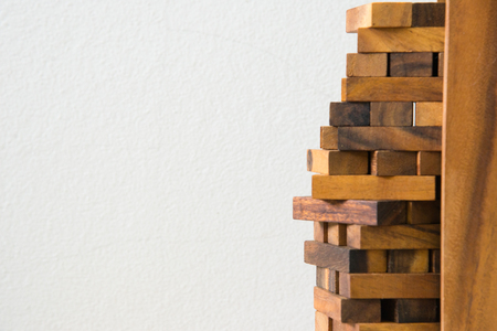 wooden toy blockの写真素材