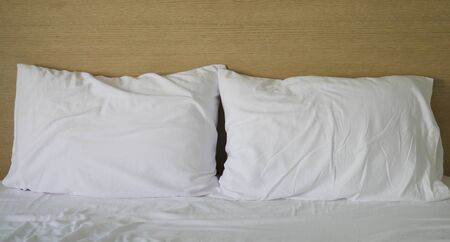 White bedの写真素材