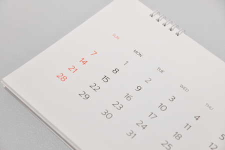 Blurred calendar in planning concept.の写真素材