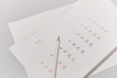 Blur calendar page in planning concept.の写真素材