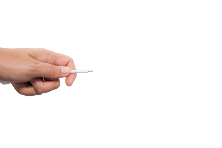 USB port on white background technology concept.の写真素材