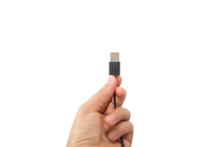 USB port on white background technology concept.の写真素材