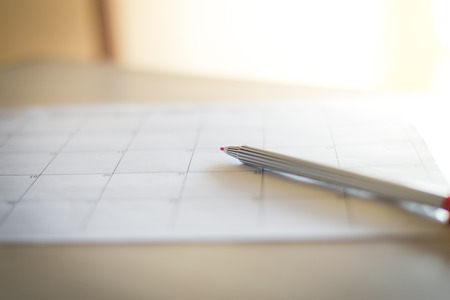 Number of blurred calendar in planning concept.の写真素材