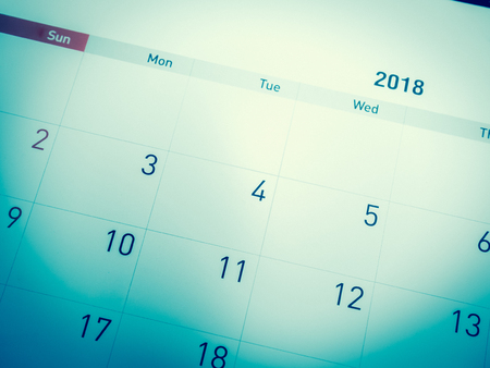 Close up Calendar in planning concept.の写真素材