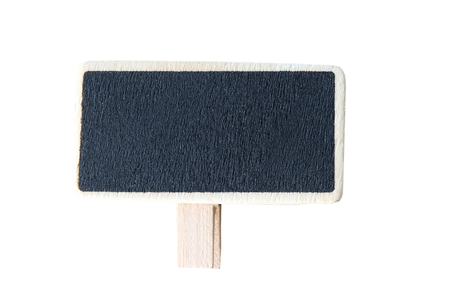 Black board on white background with clipping path.の写真素材